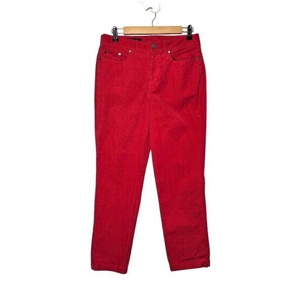 Brooks Brothers‎ Womens Red Corduroy Pants Size 6 - Picture 1 of 12